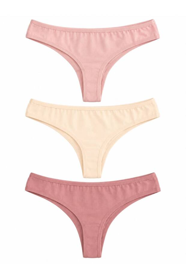 Basic Pamuklu 3`lü Tanga Kilot