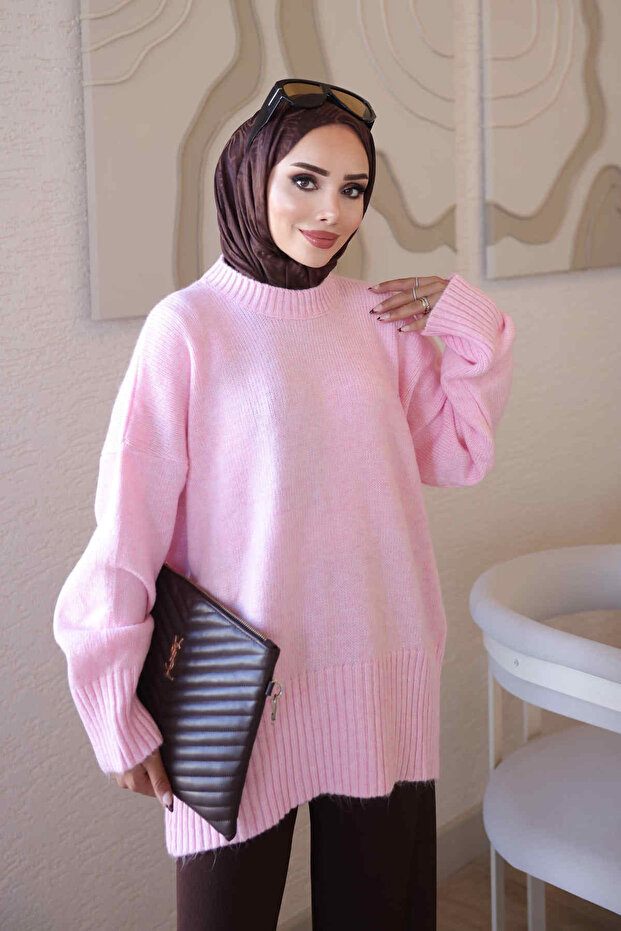 Modest Sweaters - Pink - Oversize