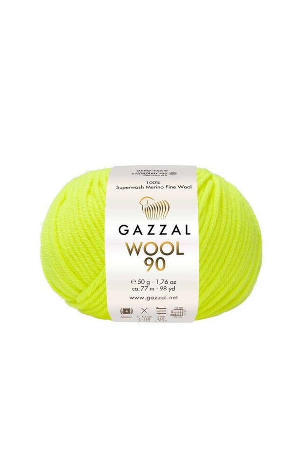 Wool 90% 100% Australian Merino Wool Hand Knitting Yarn 50 Gr 77 m - 1 Piece-3690