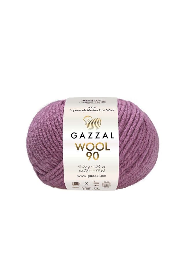 Wool 90% 100% Australian Merino Wool Hand Knitting Yarn 50 Gr 77 m - 1 Piece-3683