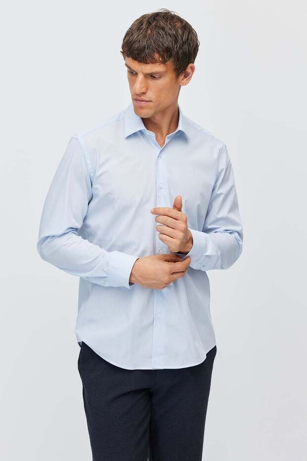 Men's Classic Collar Plain Shirt