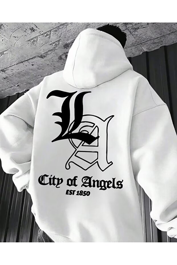 Stylish and Eye-Catching Men's Oversized Hooded Sweatshirt.