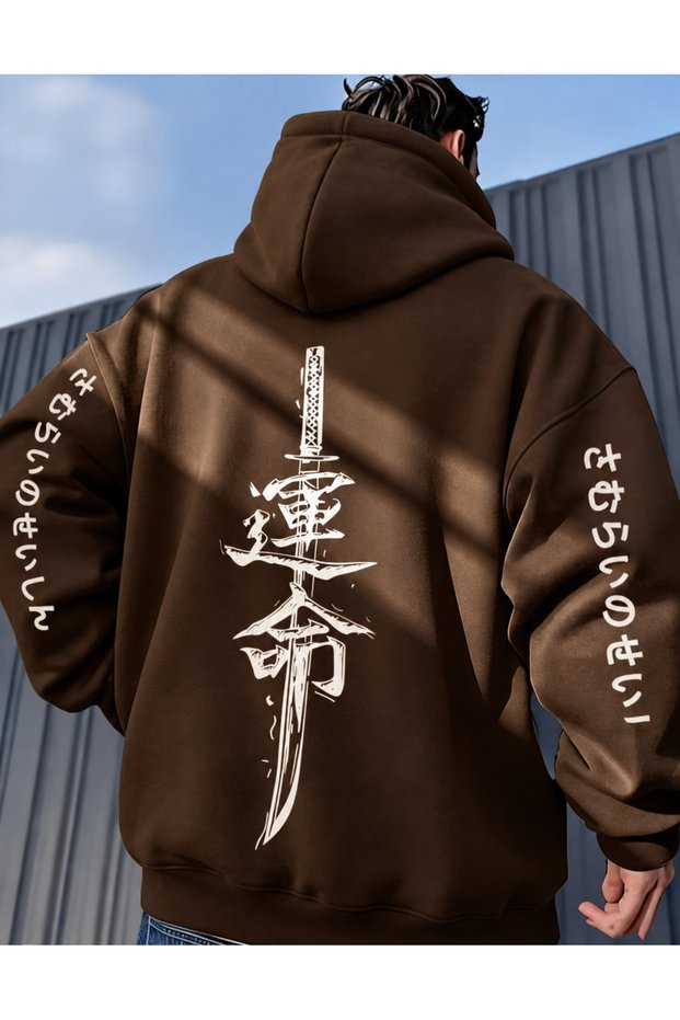 Modern and Eye-Catching Men's Hooded Sweatshirt.