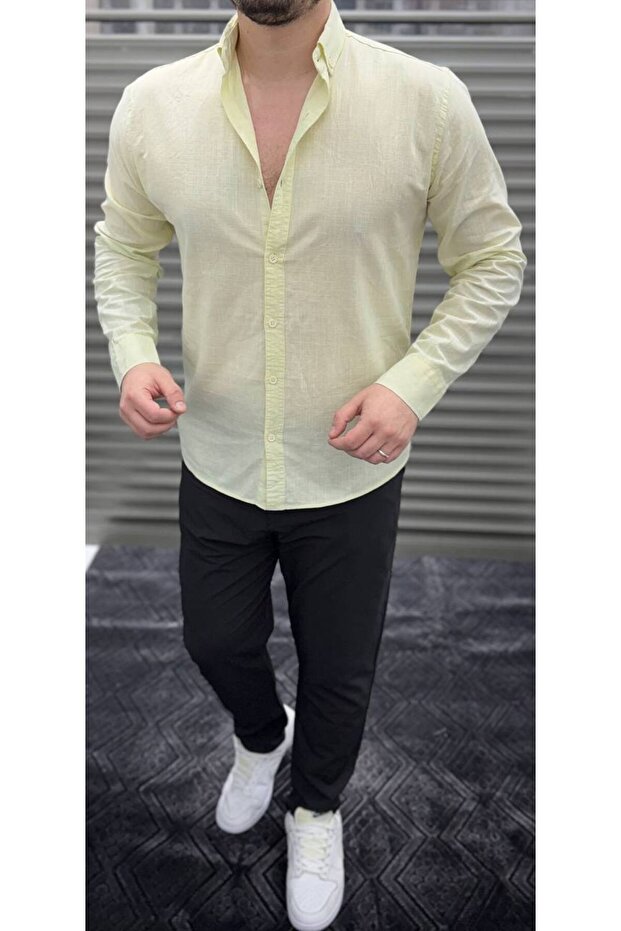 Men's Summer Cotton Linen Shirt
