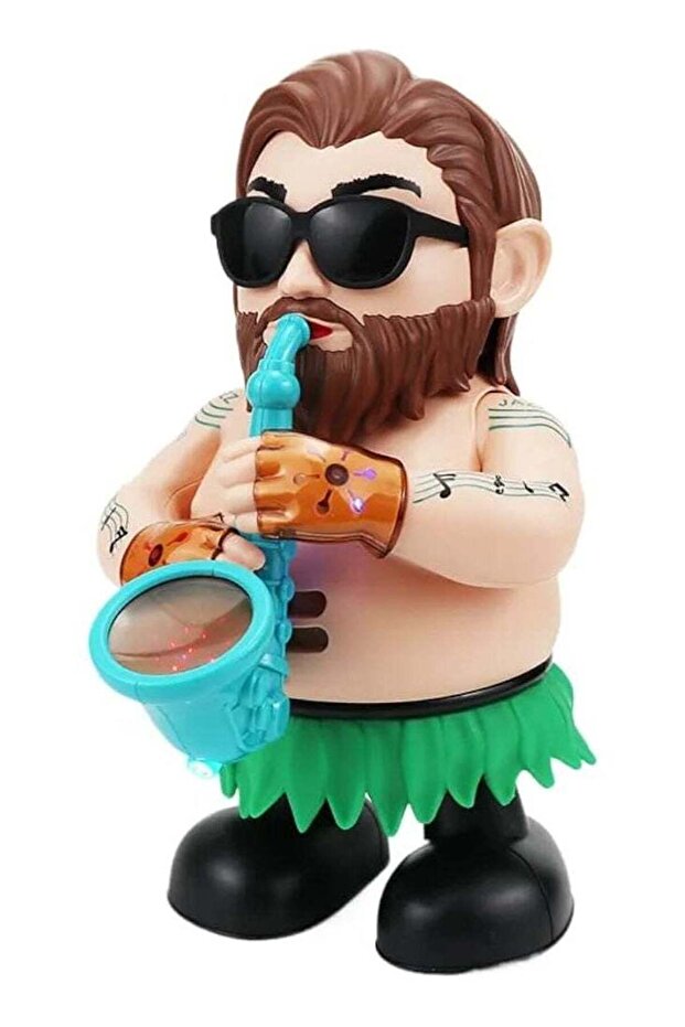 Battery Operated Musical Dancing Uncle Toy with Lights and Music