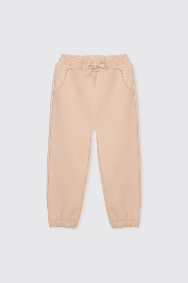 Baby Girl Salmon Sweatpants with Pockets