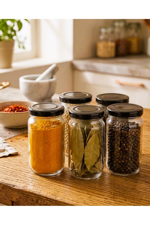 6Pcs Empty Metal Lid Glass Bottle 105Cc Multi-Purpose Jar Spice Container Jar Bottle 6X105Cc