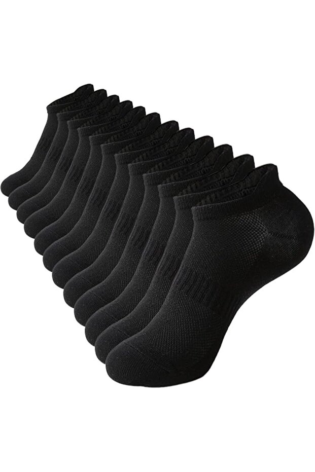 ACCFOD Womens Ankle Socks Athletic Running Low Cut Socks With Tab 6 Pairs