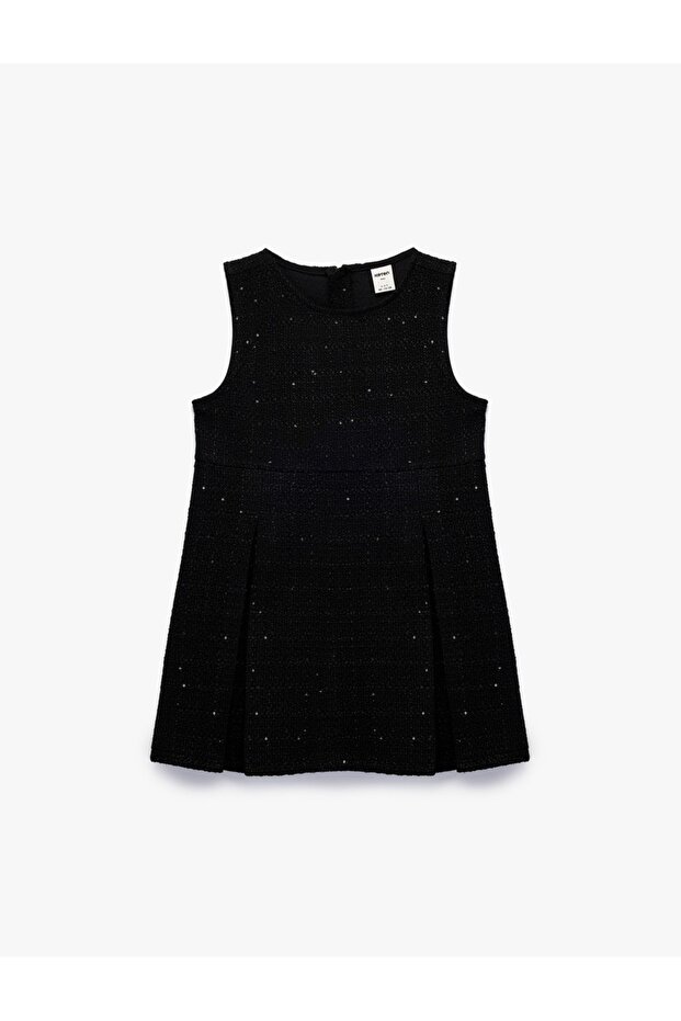 Crew Neck Sleeveless Vest Dress