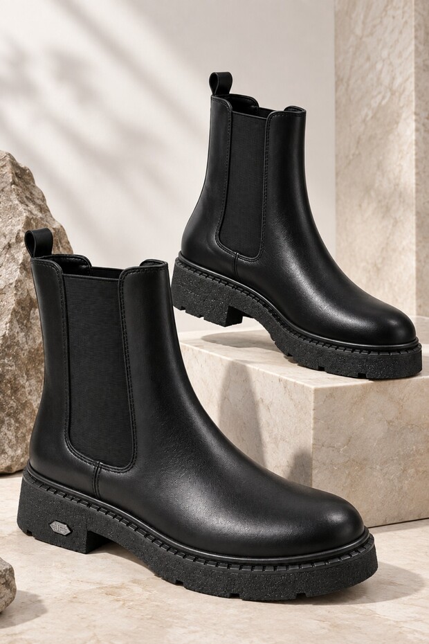 Adeli̇a Elastic Women's Casual Chelsea Boots