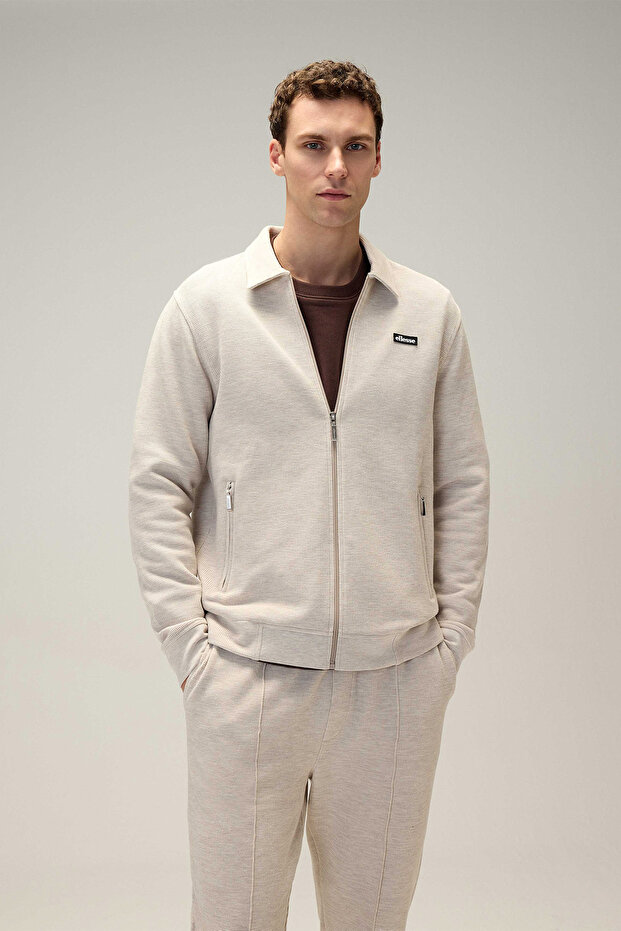 Zippered Men's Sweatshirt 6Wm1009-Bg