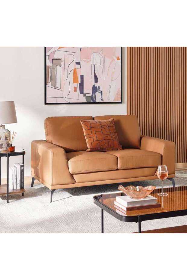 Code 2 Seater Sofa - Light Brown