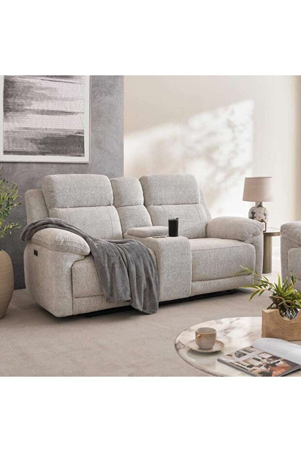Tamar 2 Recliner Sofa - Beige