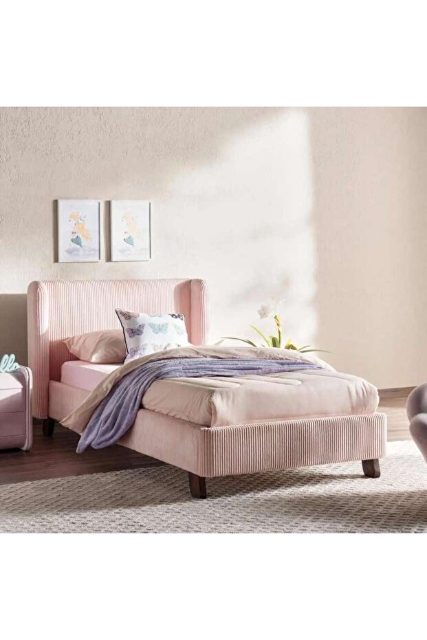 Hershel Kids Single Bed 90x200 Cm - Pink