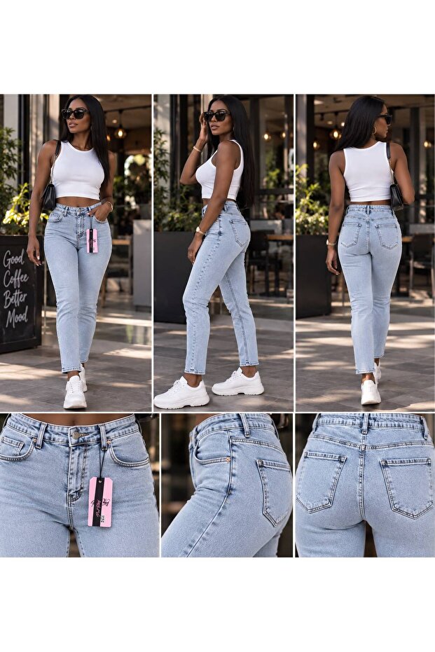 Pik Ponyy Cotton Lycra Fabric High Waist Trousers