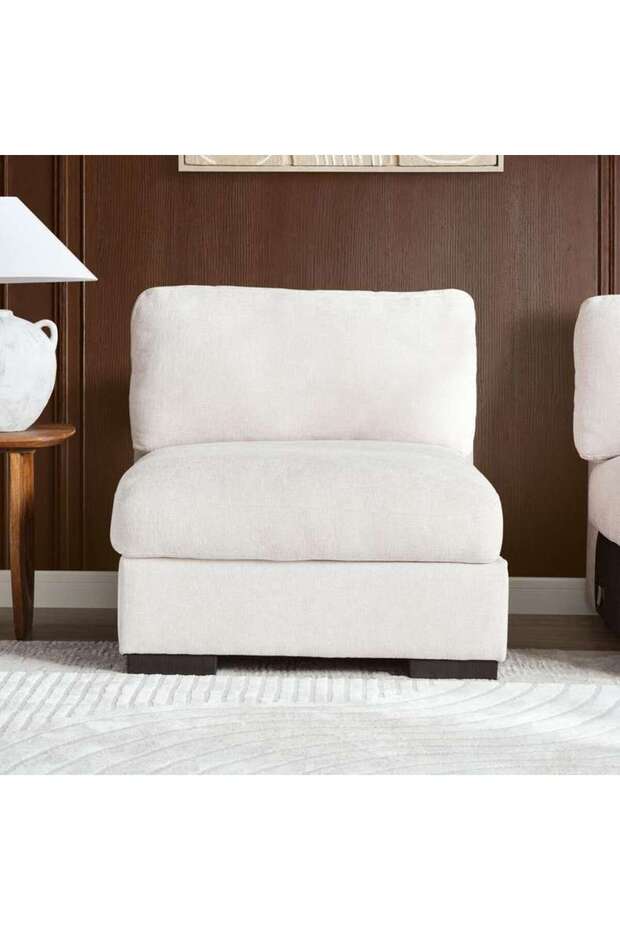 Beact Armless Sofa - Beige