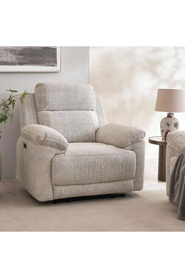 Tamar Single Seater Recliner Sofa - Beige