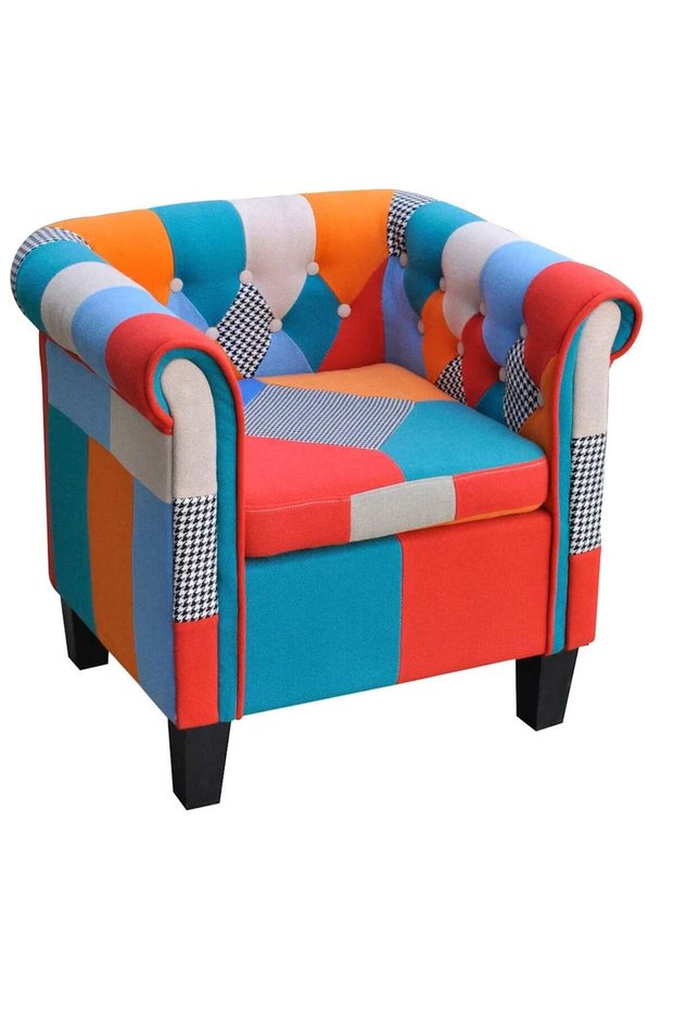 Fotoliu cu model Patchwork, material textil