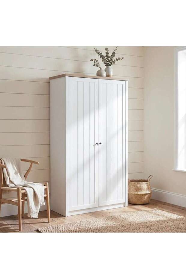Almada 2 Door Wardrobe - White