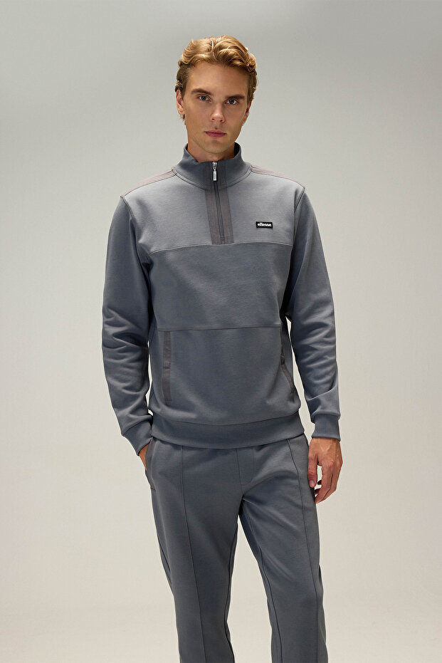 Half Zipper Men's Sweatshirt 6Wm1025-Ant
