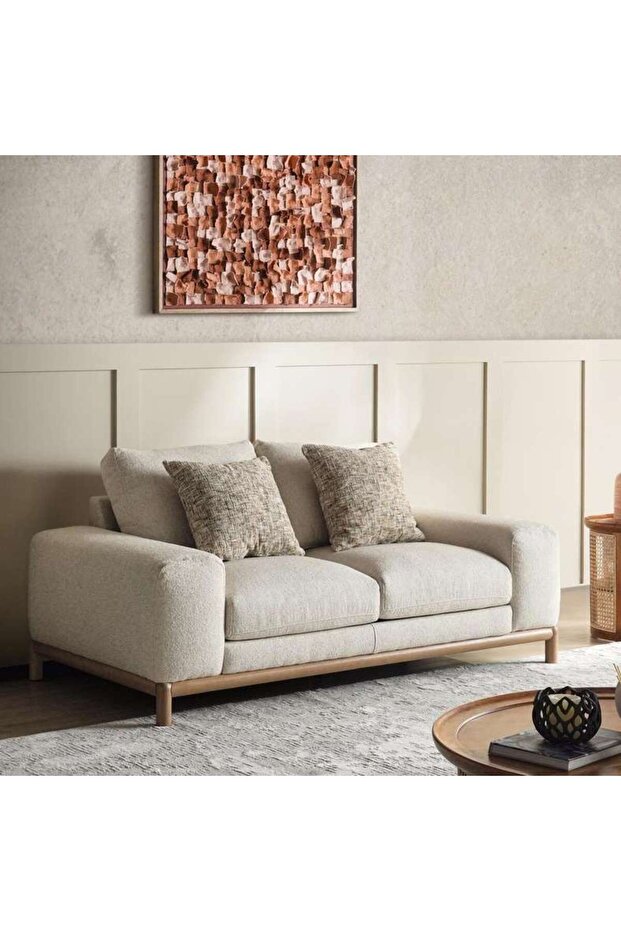 Rocan 2 Seater Sofa - Beige