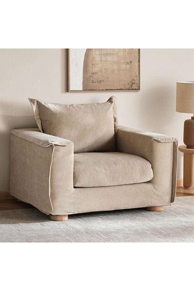 Siroana Single Seater Sofa - Beige