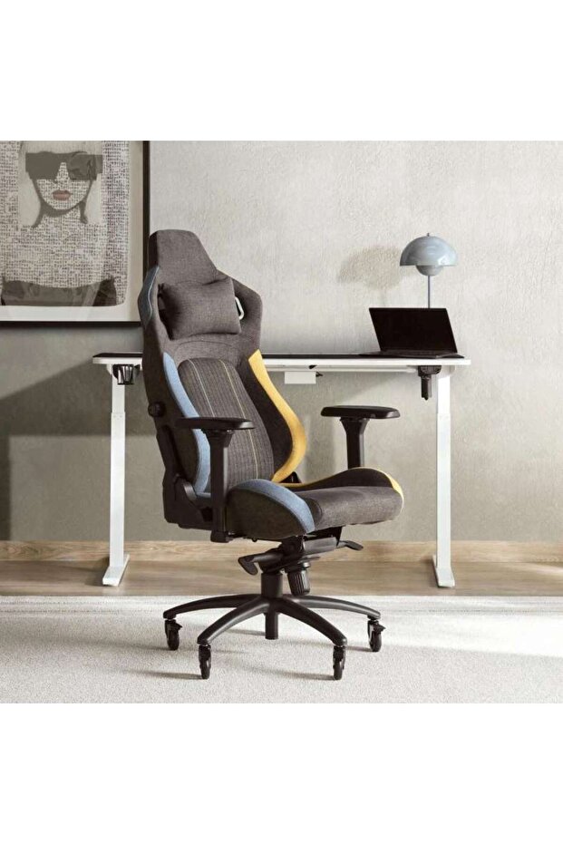 Techna Gaming Chair - Blue & Yellow
