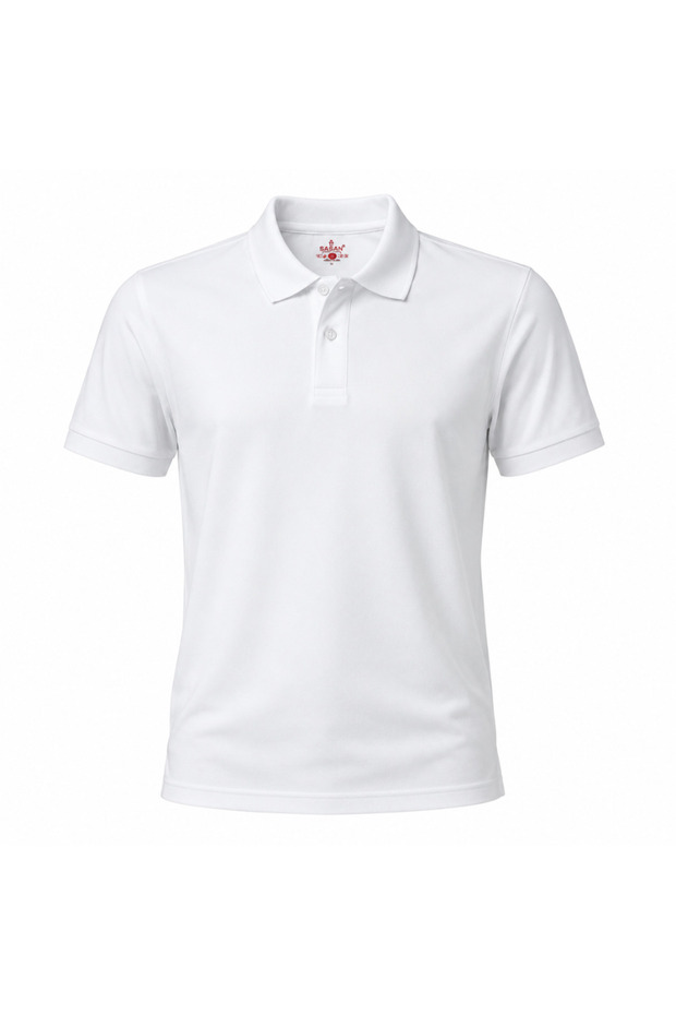Sasan Women's Classic White Polo Shirt – XL Short Sleeve Casual Collared Tee