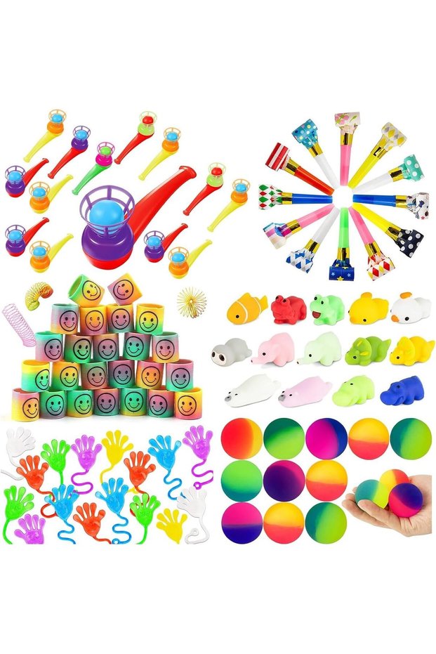 Party Favors For Kids Toys 72Pcs Goodie Bags Gifts For Kids Return Gifts For Birthday Party Gift Box for Boys & Girls Bulk Return Gifts Pinta Filler Toys For Boys Girls Party Supplies