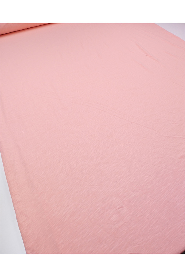 Light Pink and Salmon Color between the Two Colors, Thin Soft Flared Single Jersey Combed Cotton Fabric for T-Shirts & Dresses En: 1