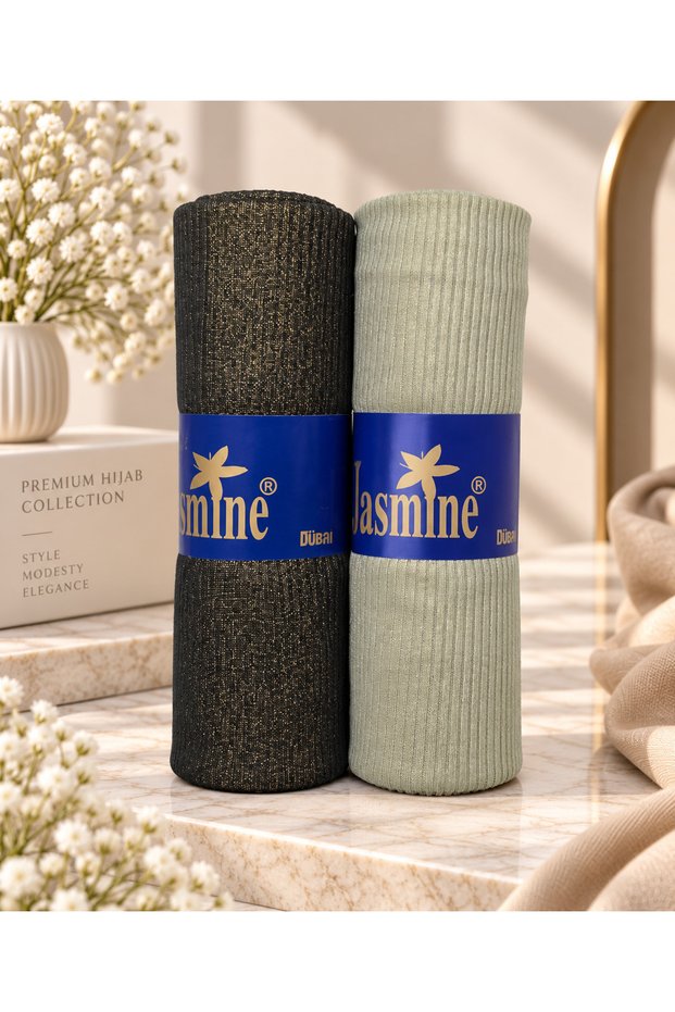 Jasmine Shimmer Line Hijab