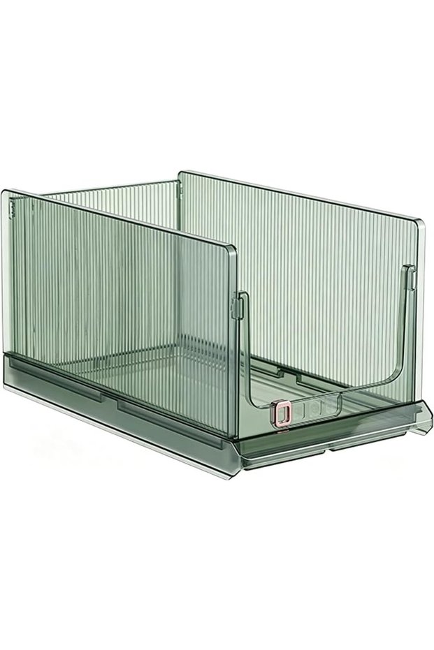 Stackable Closet Storage Basket, Multifunctional & Foldable Closet Organizer for Bathroom Kitchen La