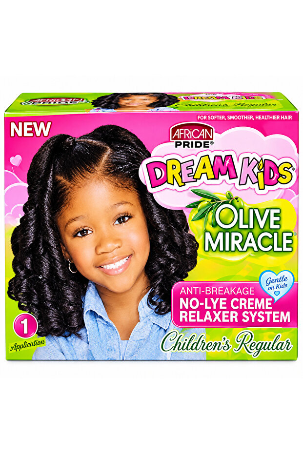 pride dream kids olive miracle anti breakage relaxer system coarse