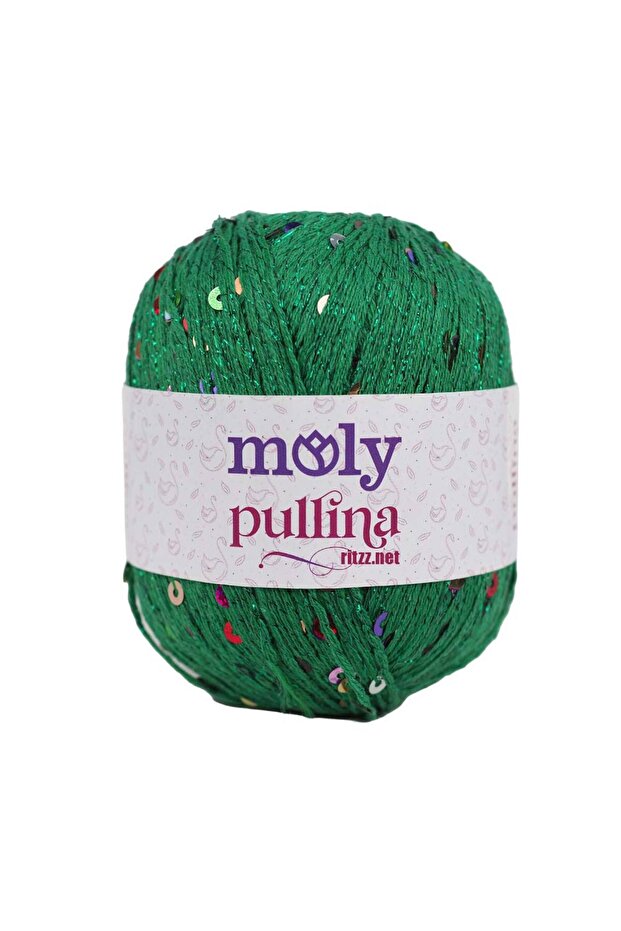 Pullina 20 Green - Colorful Sequin