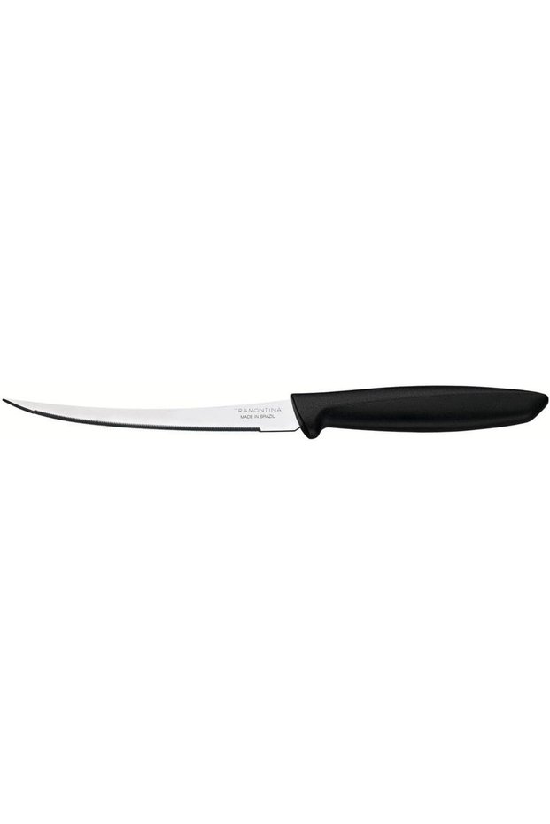 Plenus Tomato Knife with Stainless-Steel Blade and Black Polypropylene Handle 5"