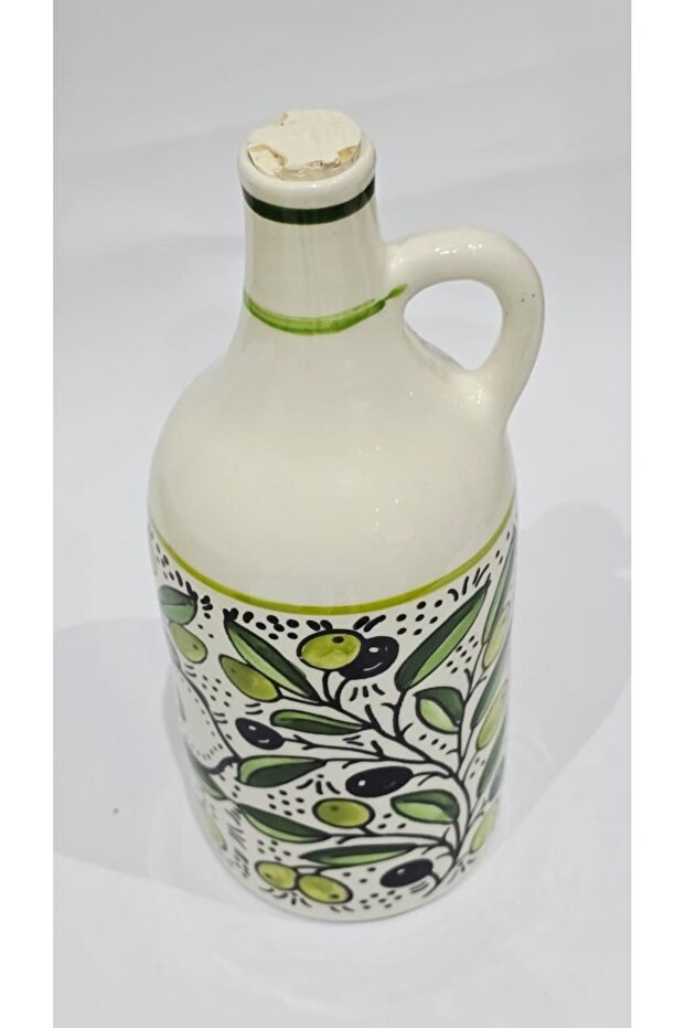 Handmade ceramic oil pitcher