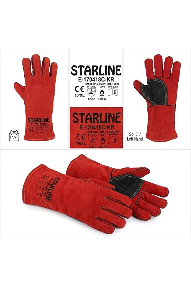 Welding Gloves Red El600