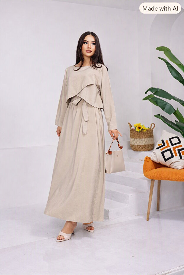 Women's Hijab Woven Modal Oversize Dress