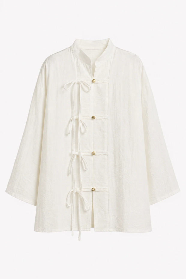 Tunic with Drawstring Detail