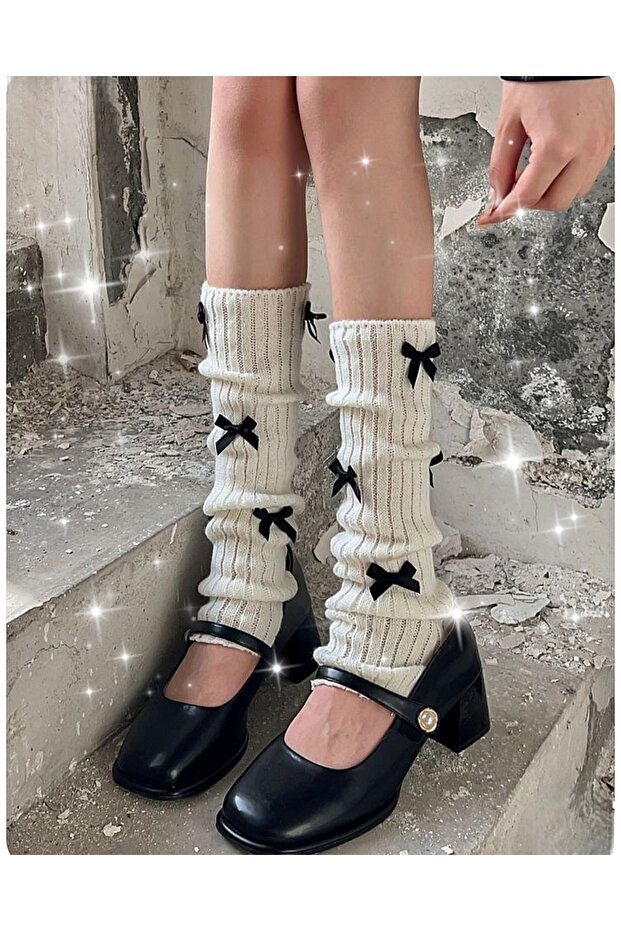 Y2K Lolita Coquette Vintage 🧦 🎀 Dust Cover Bow Design