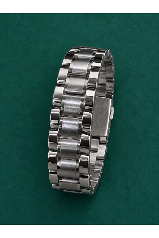 5 Link 100% Full Stainless Steel Premium Watch Band 22mm