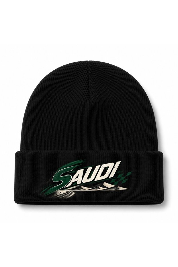 Saudi Desert Run Graphic Beanie