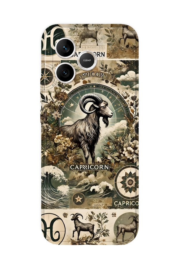 Honor 600 Lite Compatible Capricorn Patterned Transparent Phone Case