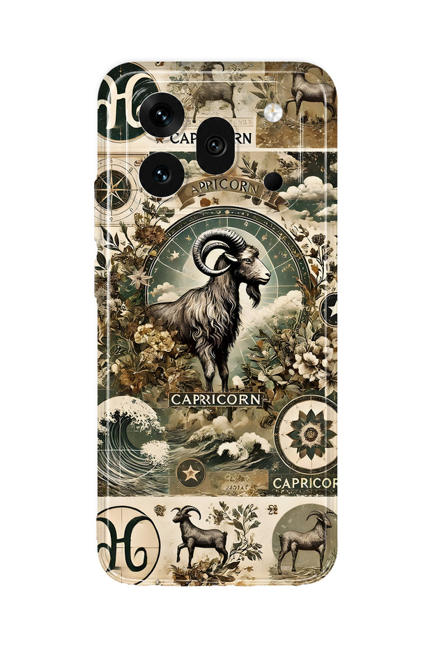 Honor 600 Pro Compatible Capricorn Patterned Transparent Phone Case