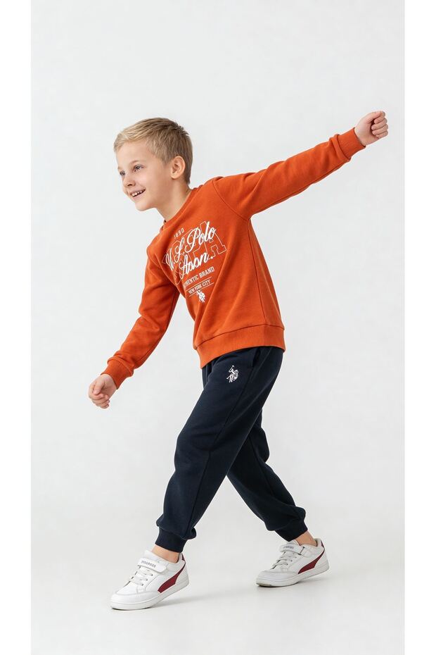4-14 Years Licensed Us Polo Assn Boys' Team-Orange