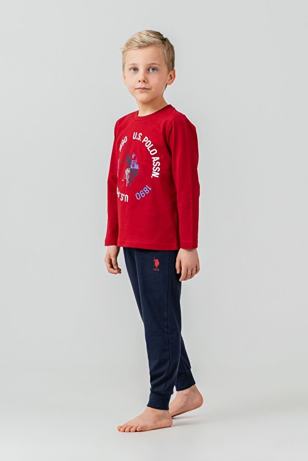 4-14 Years Licensed Us Polo Assn Boys' Set-Red
