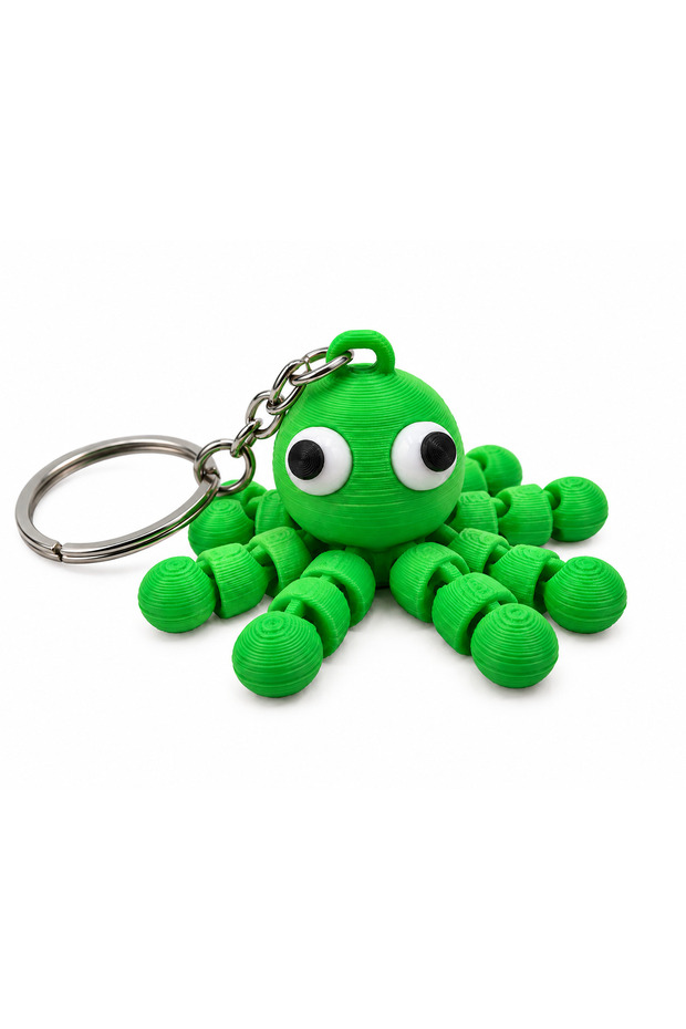Cute Octopus Keychain – Movable Jointed Bag Ornament (5Pcs)
