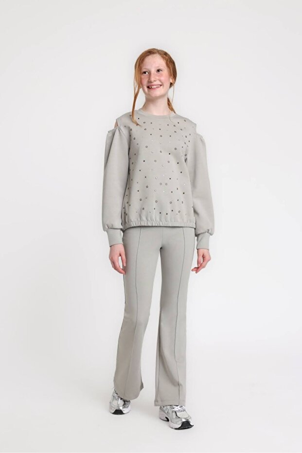 10-14 Age Caroline Star Girl's Set - Space Gray