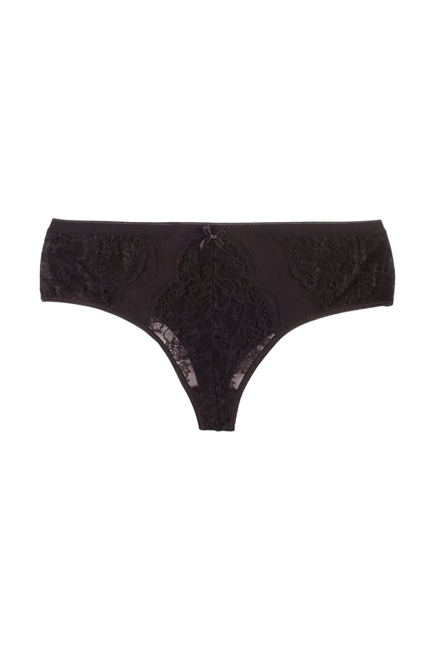 Στρινγκ ψηλόμεσο Plus Size Sophia - Λευκό