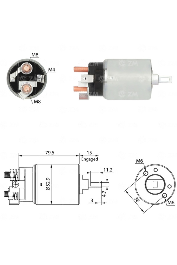 981 Starter Solenoid 24V 22405700